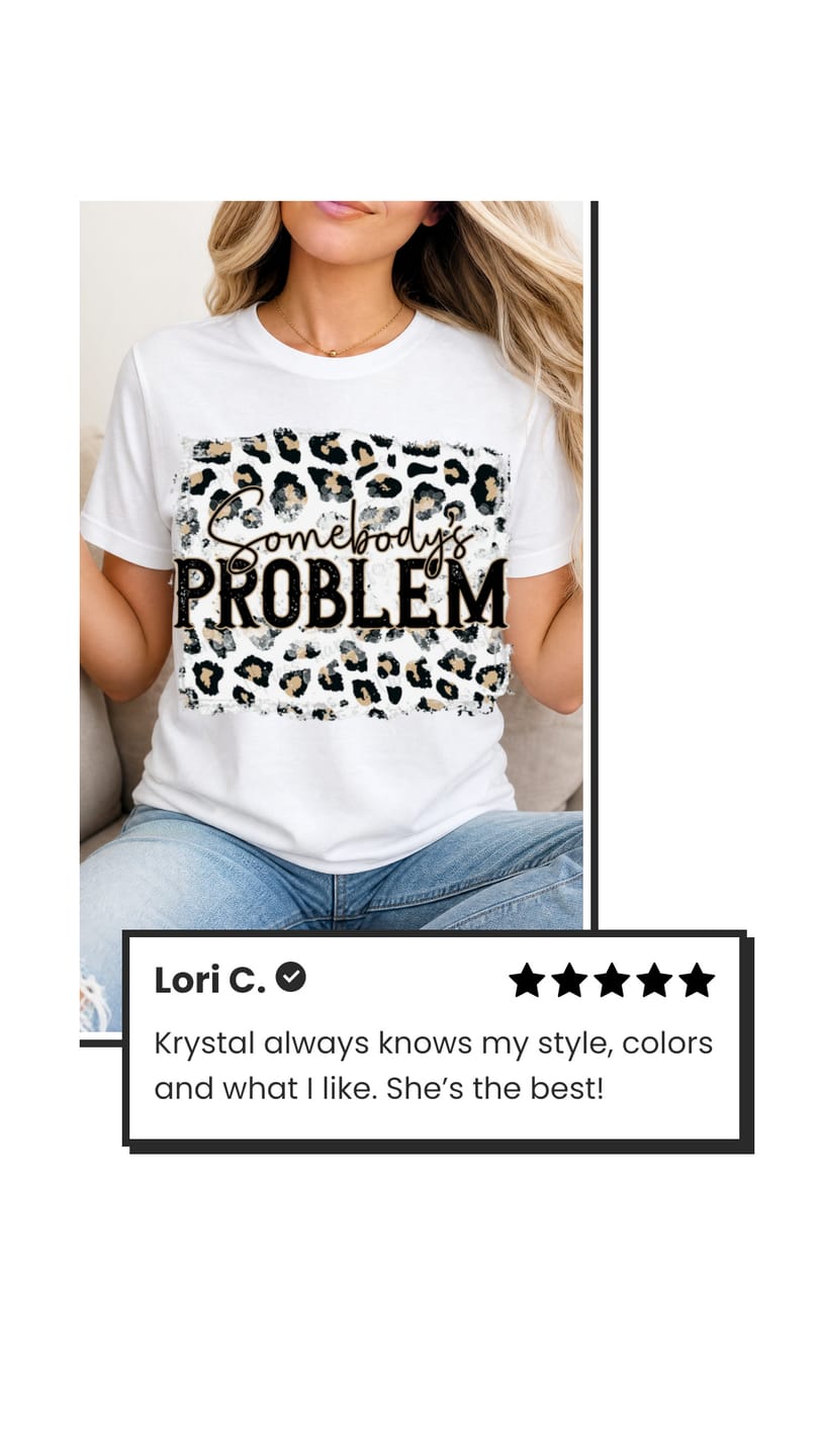Customer photo review of Somebody's Problem Premium Graphic Tee