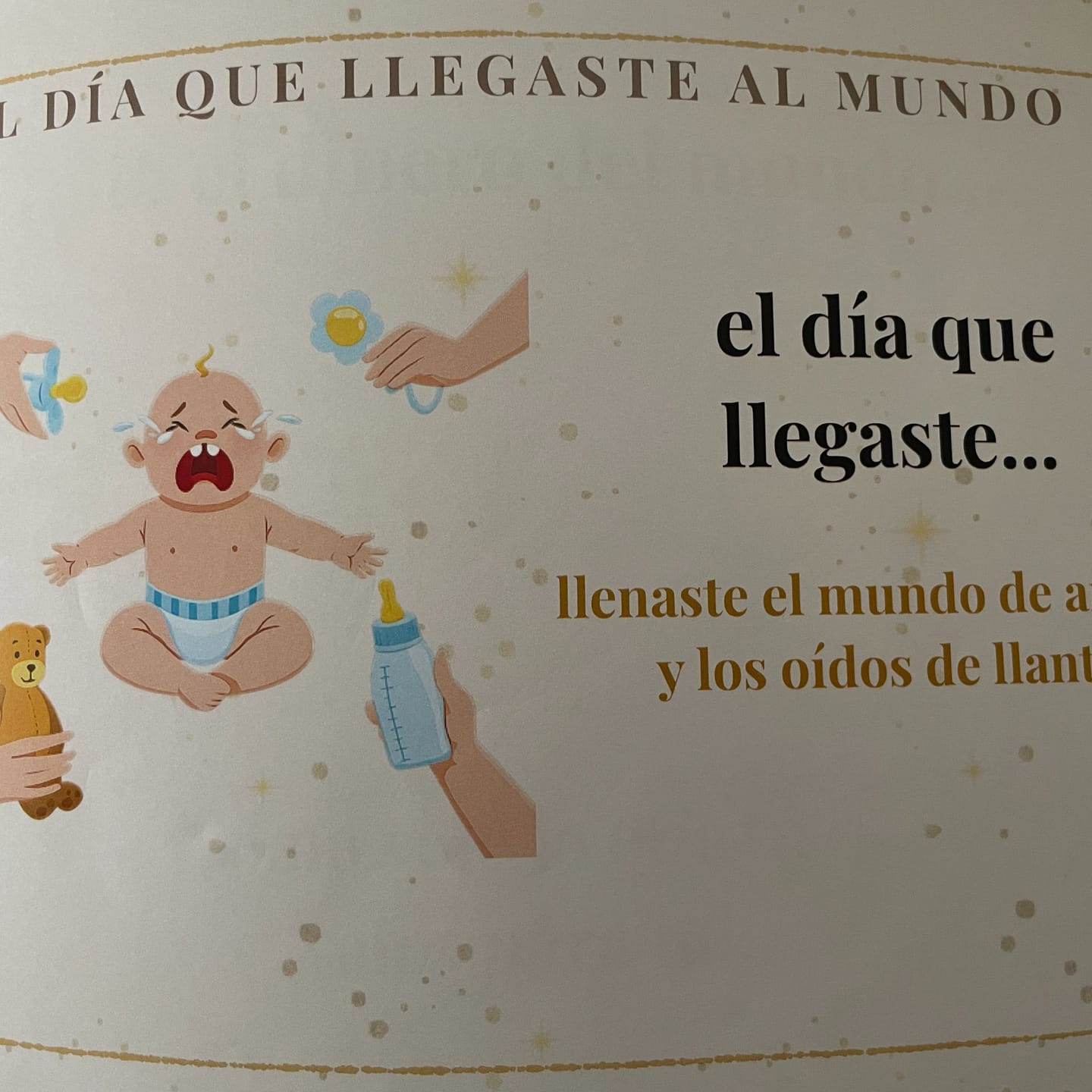 Customer photo review of Álbum de Cumpleaños Imprimible — Hijo/a