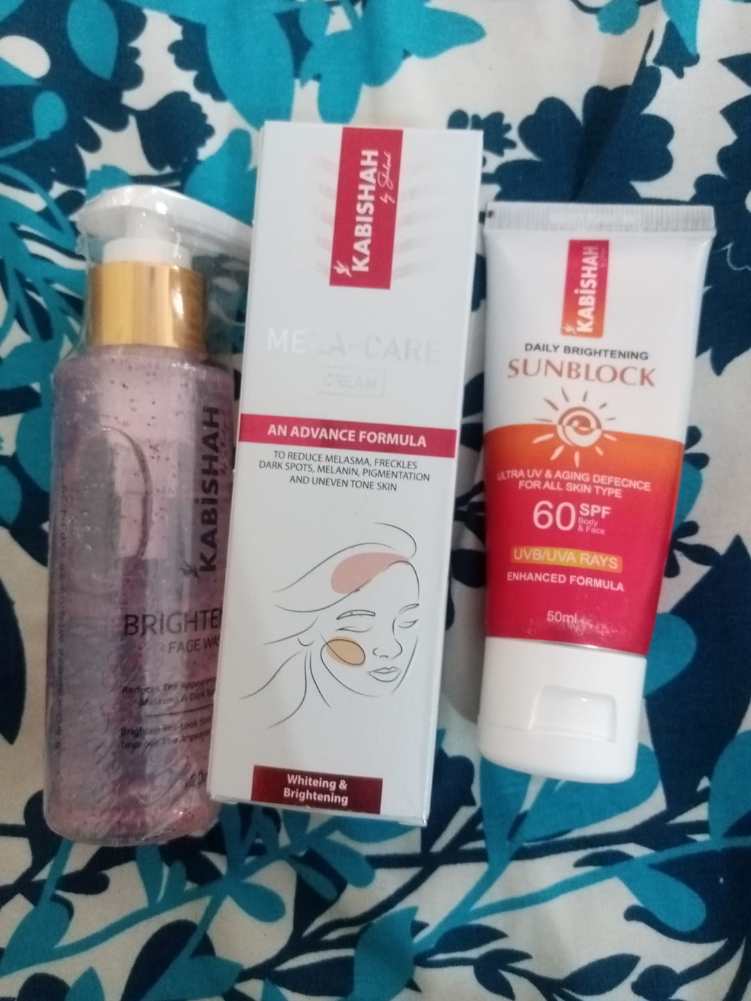 Customer photo review of Pigmentation Bundle: Face Wash & Melasma Cream Duo