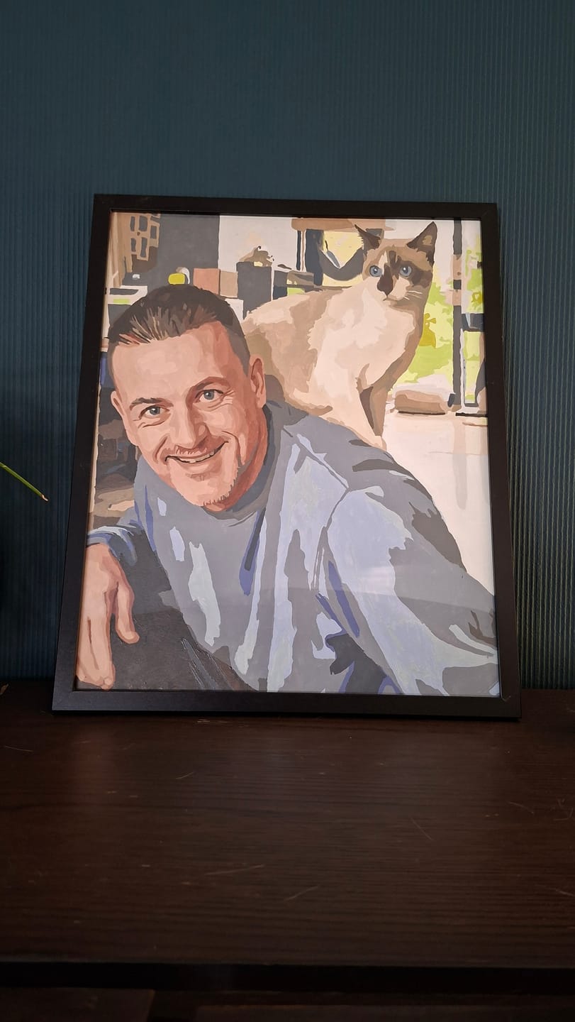 Customer photo review of Eigen Foto | Schilderen op nummer