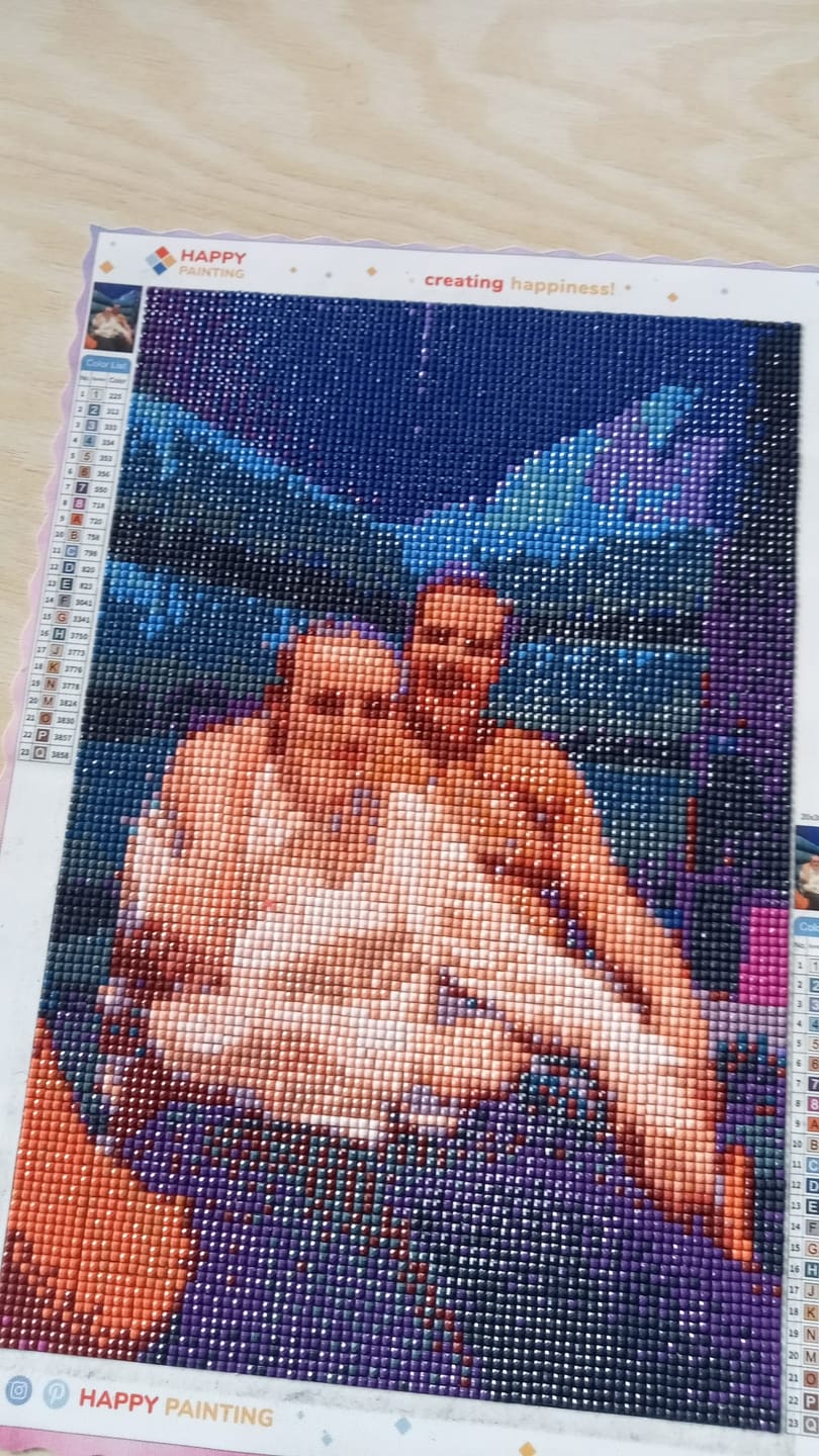 Customer photo review of Eigen Foto Diamond Painting
