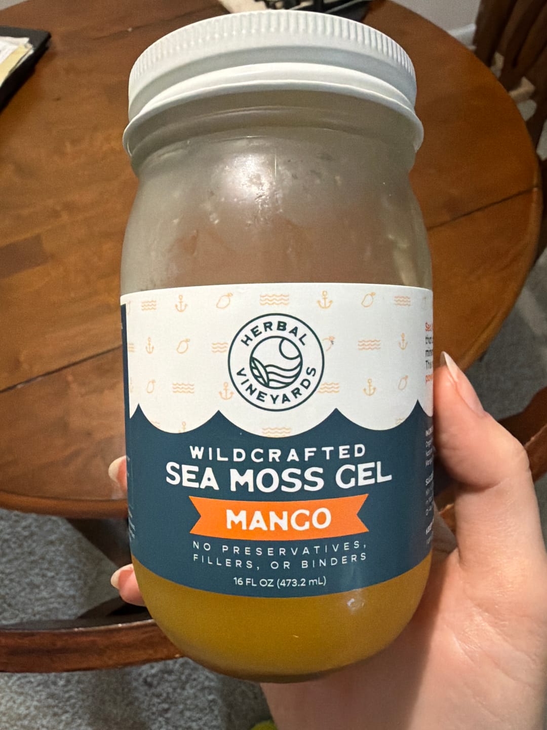 Customer photo review of EXCLUSIVE MANGO SEA MOSS GEL