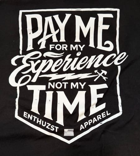 Customer photo review of EXPERIENCE TEE