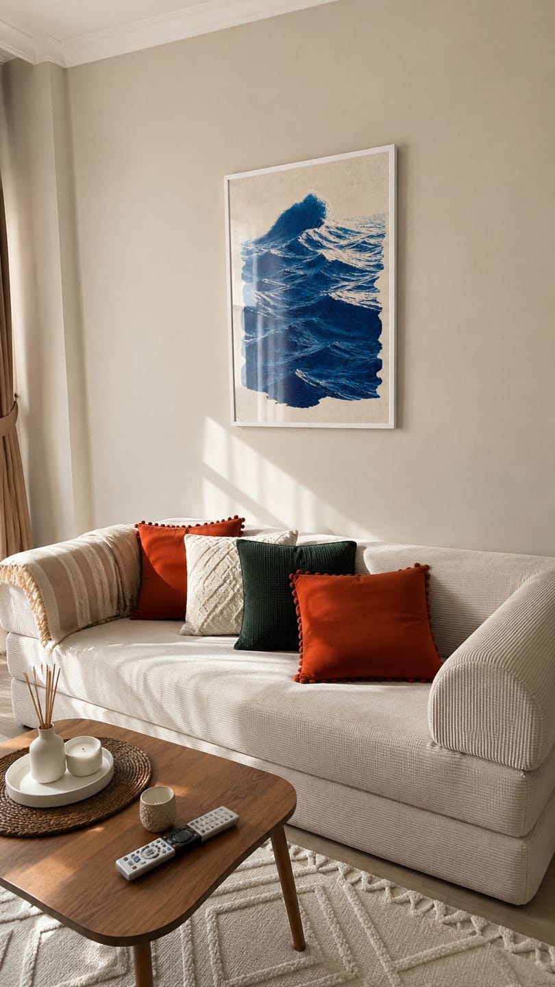 Customer photo review of Blue Ocean Print | Blue Noise