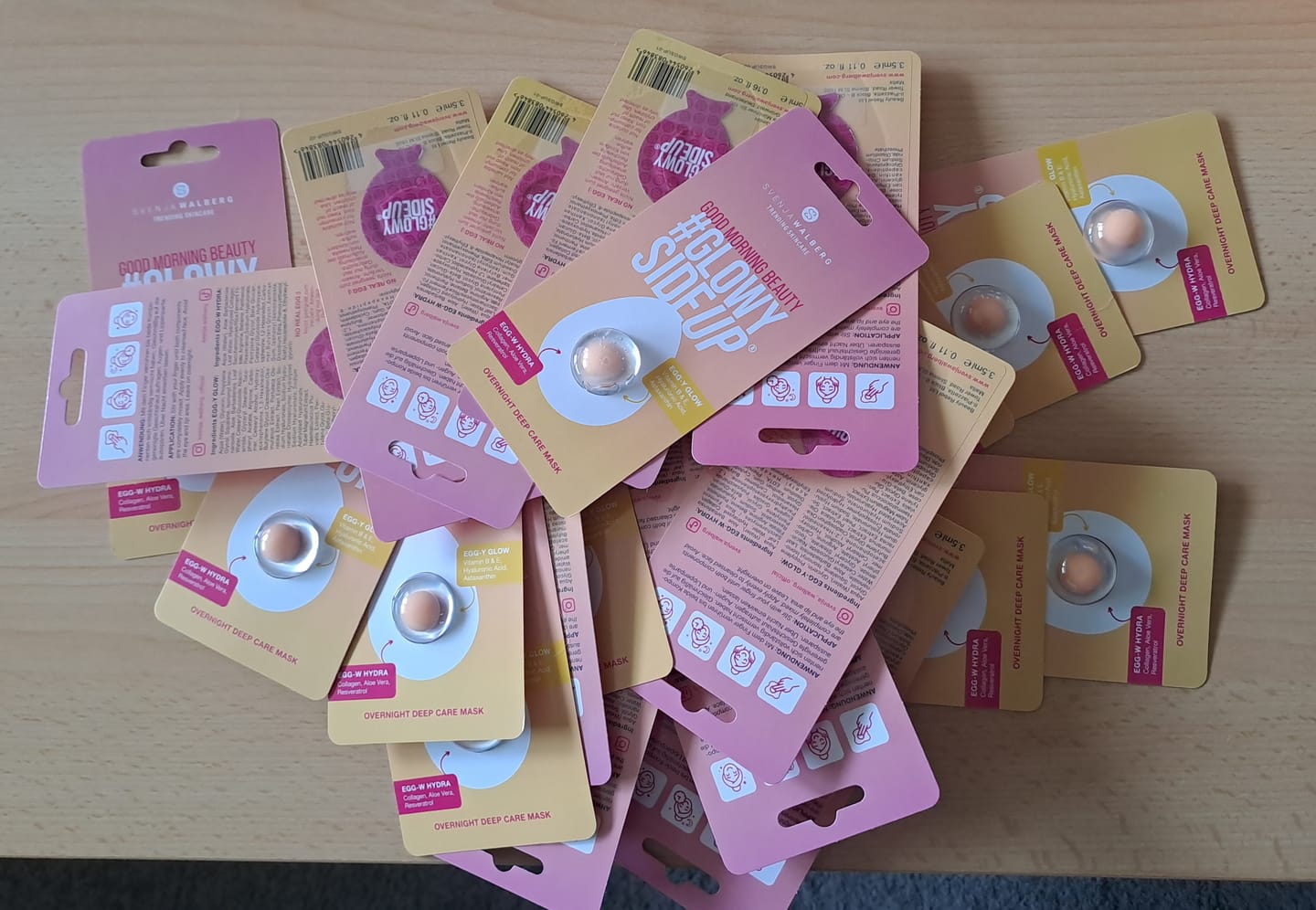 Customer photo review of 10er Pack GLOWYSIDEUP® Overnight Leave-On Maske