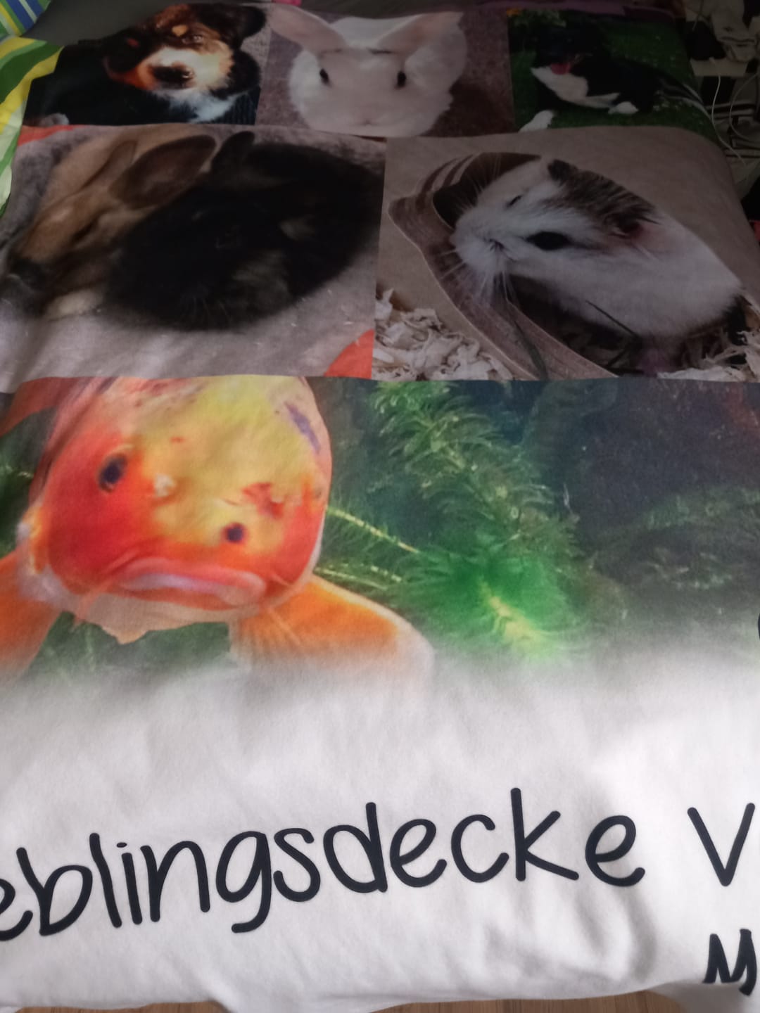 Customer photo review of Personalisierte Decke - Lieblingsdecke