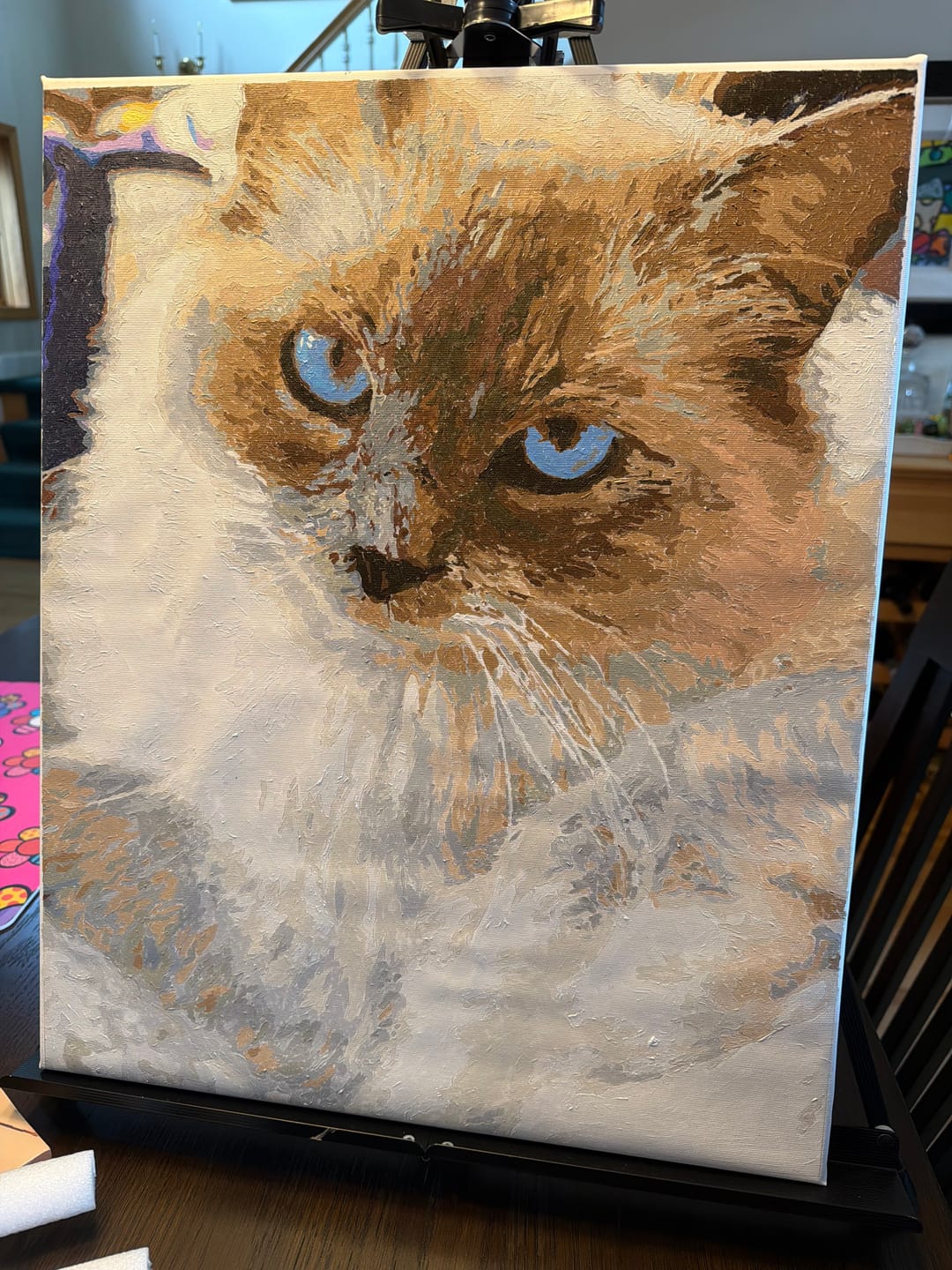 Customer photo review of Custom Paint by Numbers Kit