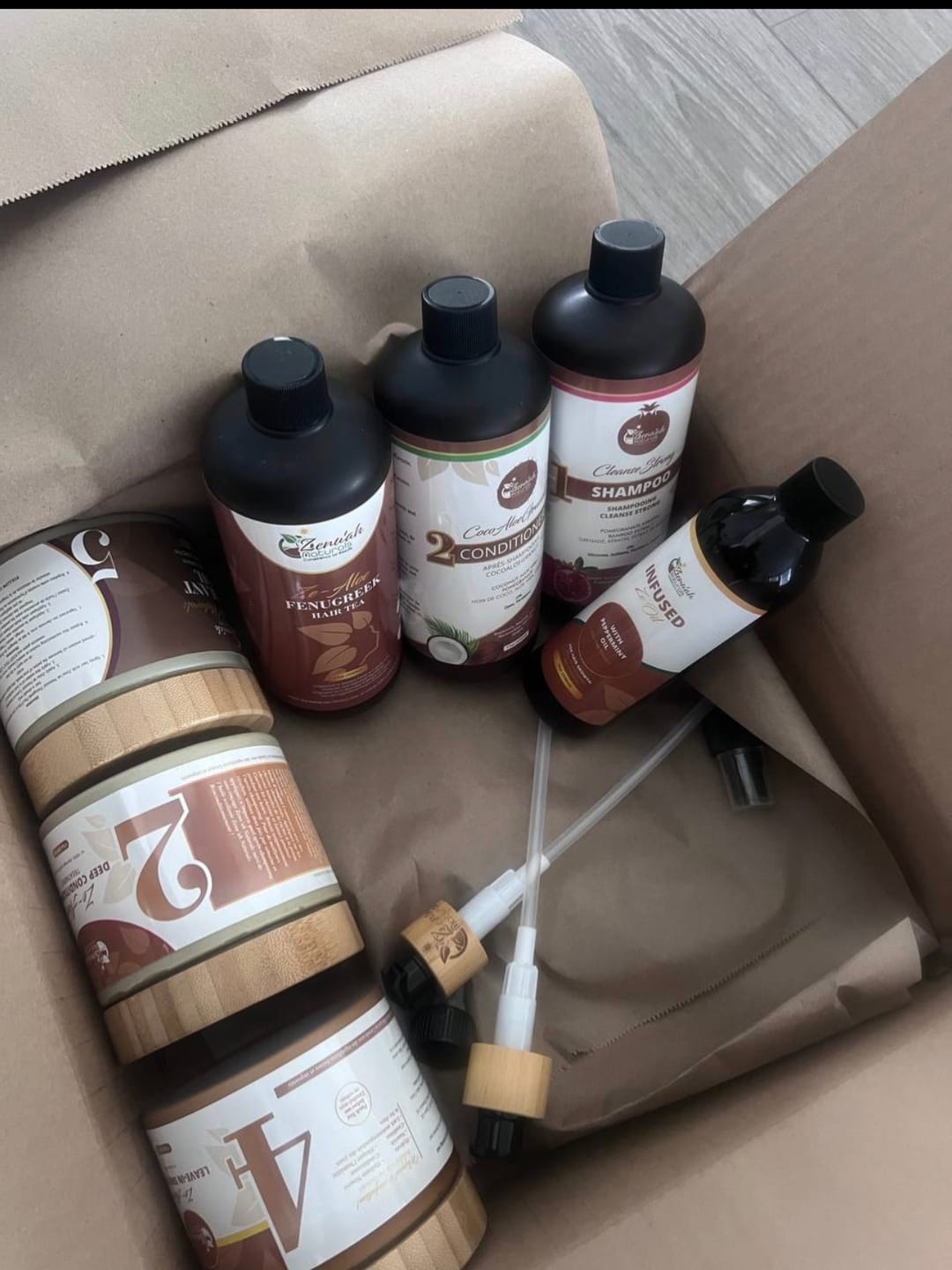 Customer photo review of Keep Your Length Bundle