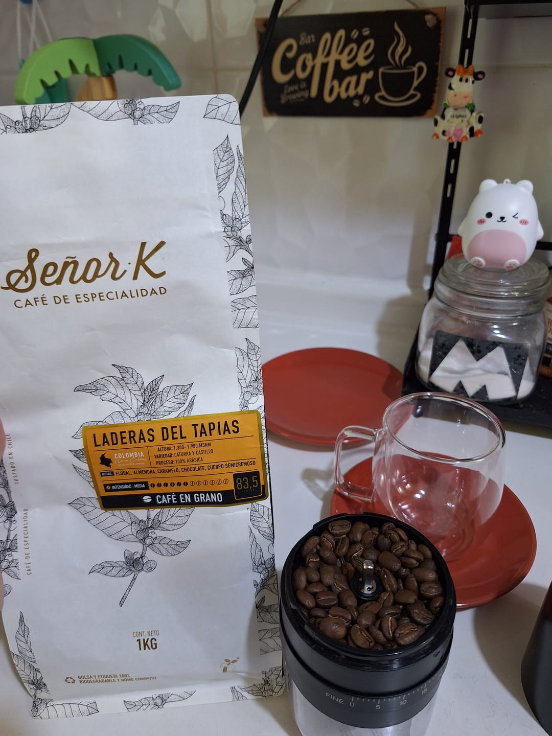 Customer photo review of Colombia | Laderas del Tapias Bolsa 1 KG | GRANO ENTERO