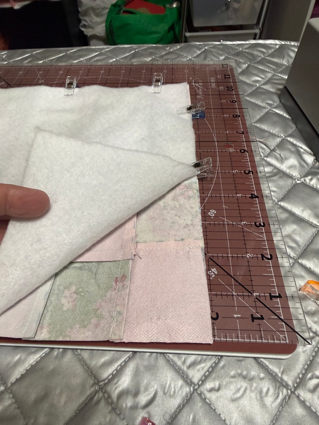 Customer photo review of Bosal Quilter's 2-1/2in Grid Fusible Interfacing