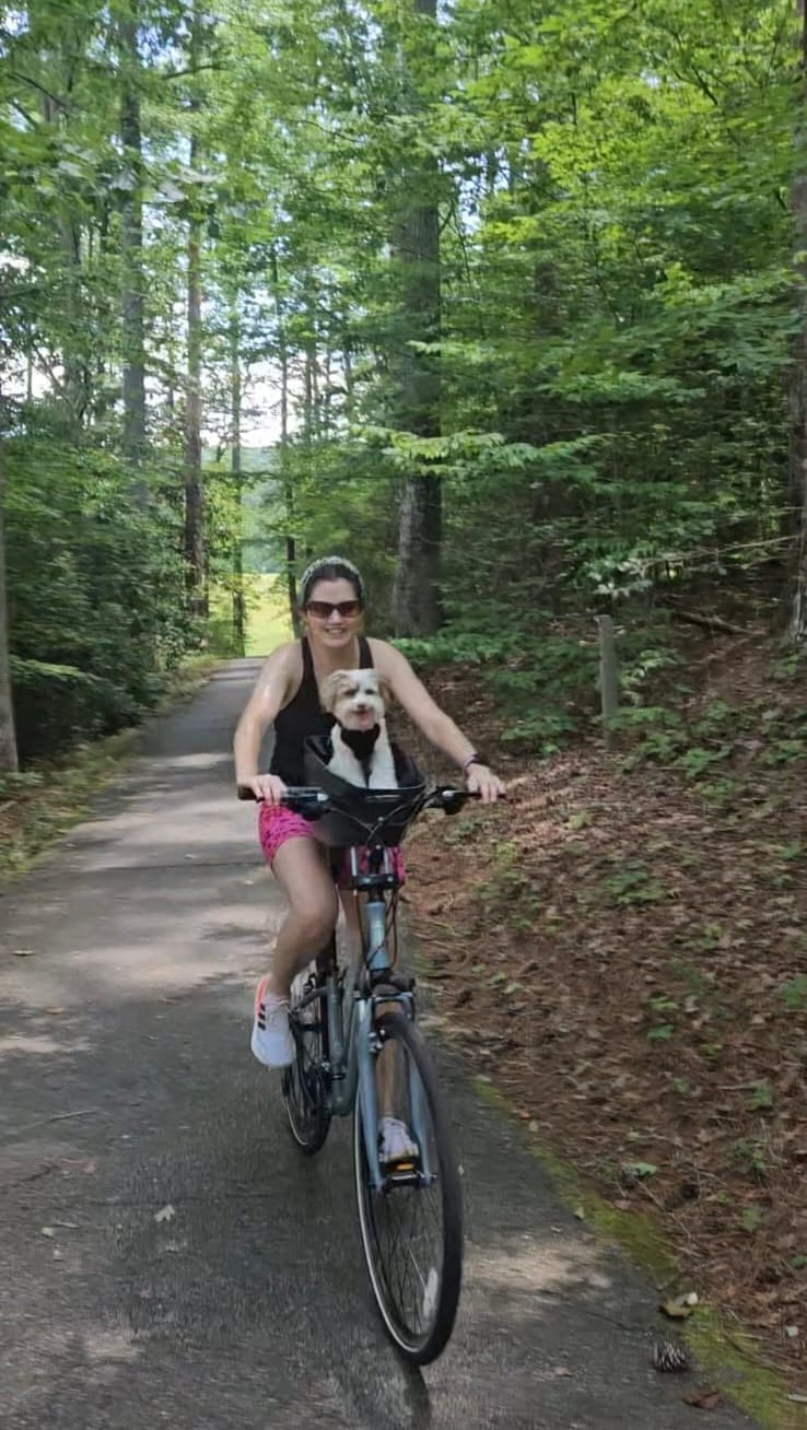 Customer photo review of Kvisp Dog Bike Carrier