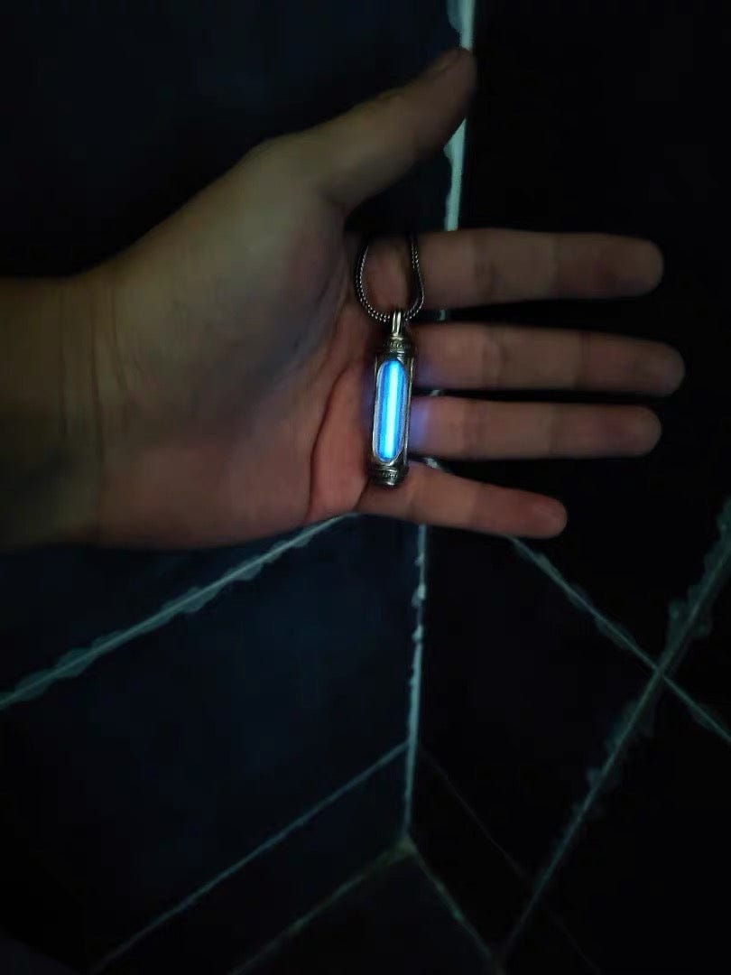 Customer photo review of Eternal Glow Tritium Pendant Sterling Silver Necklace