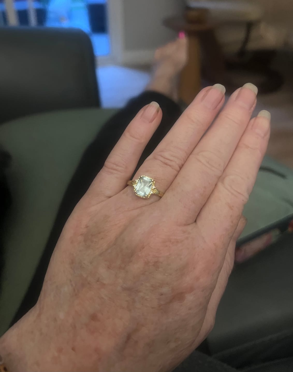 Customer photo review of The Zephyra - 18K Gold Vermeil