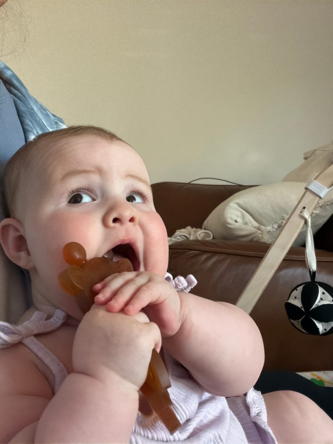 Customer photo review of The Little Bamber - Natural Rubber & Baltic Amber Teething Toy