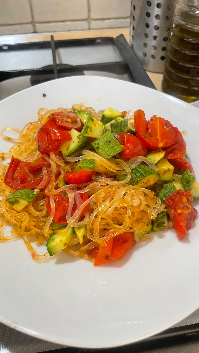 Customer photo review of SHIRATAKI SPAGHETTI ZERO CARBO 150G SENZA GLUTINE