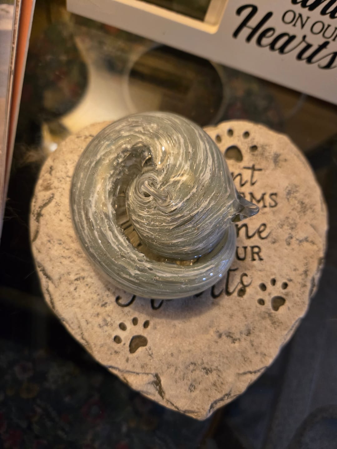 Customer photo review of Sleeping Cat with Infused Cremation Ashes
