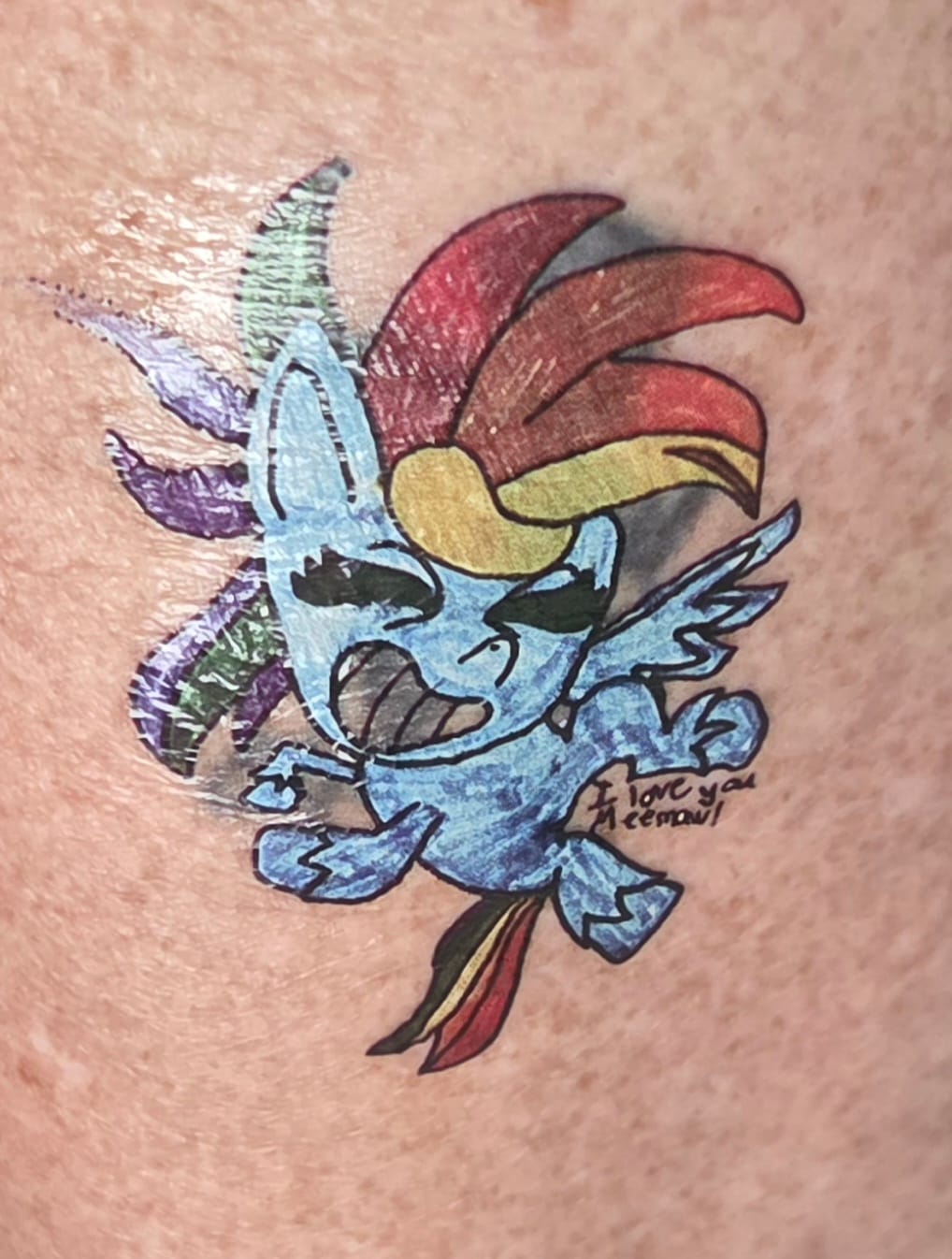 Customer photo review of Custom Photo Temporary Tattoo - Background Removal
