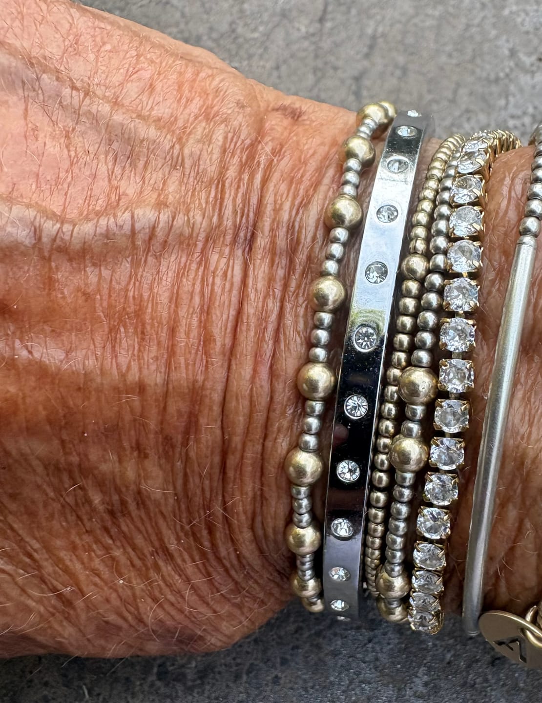 Customer photo review of Eternity Bangle Slim