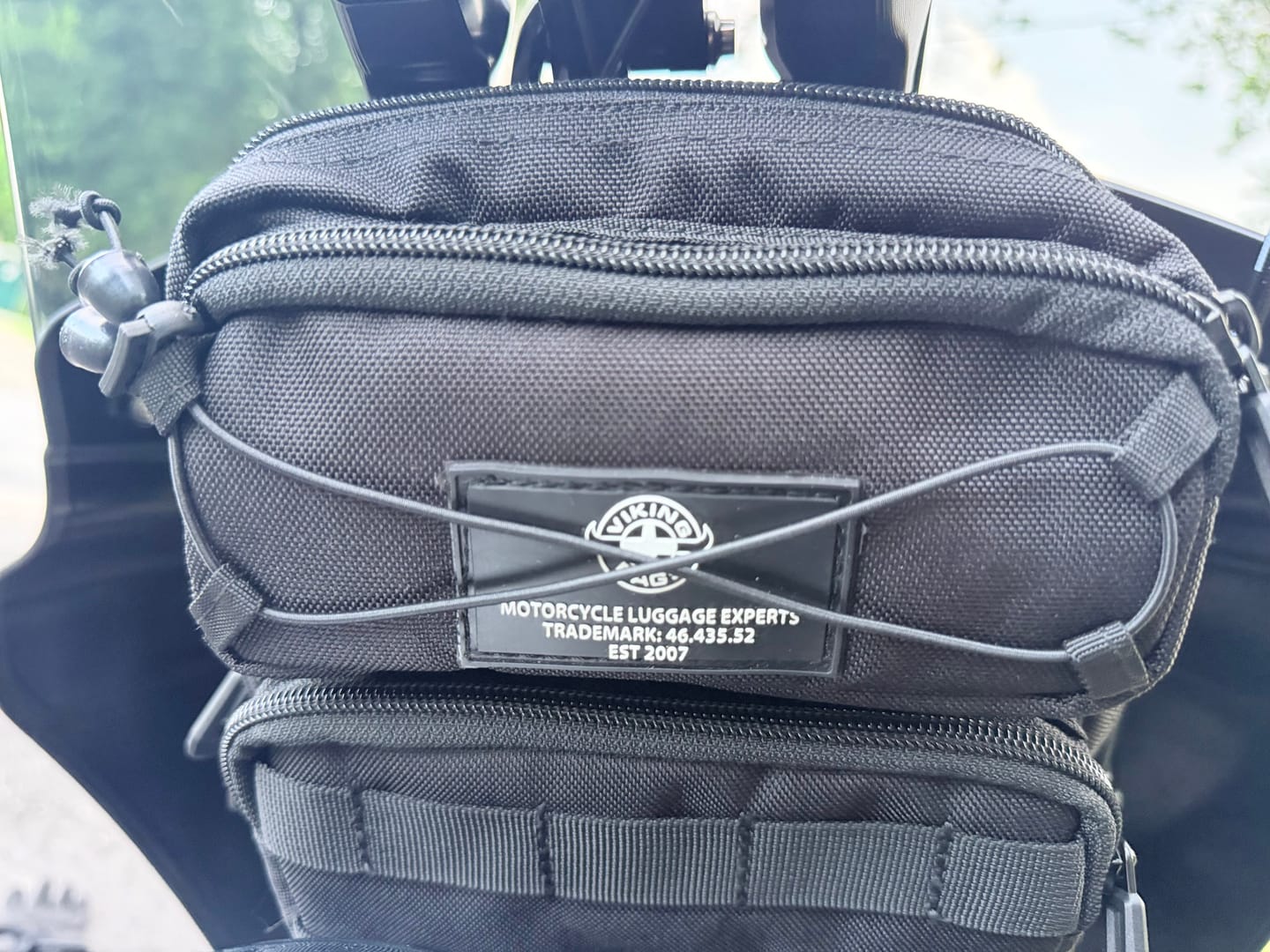 Customer photo review of 2L - Renegade Motorcycle Handlebar Bag