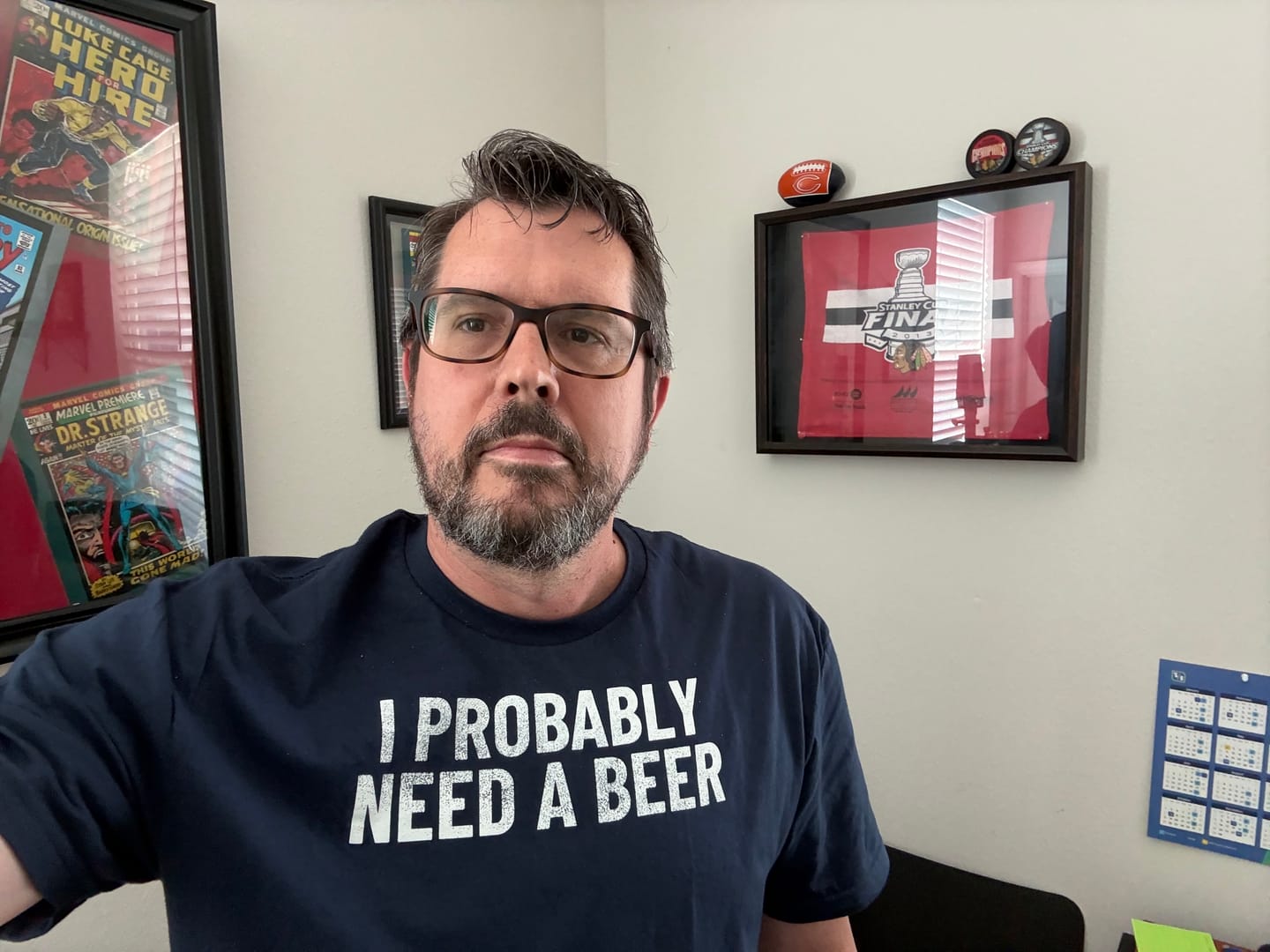 Customer photo review of I Probably Need A Beer T-Shirt