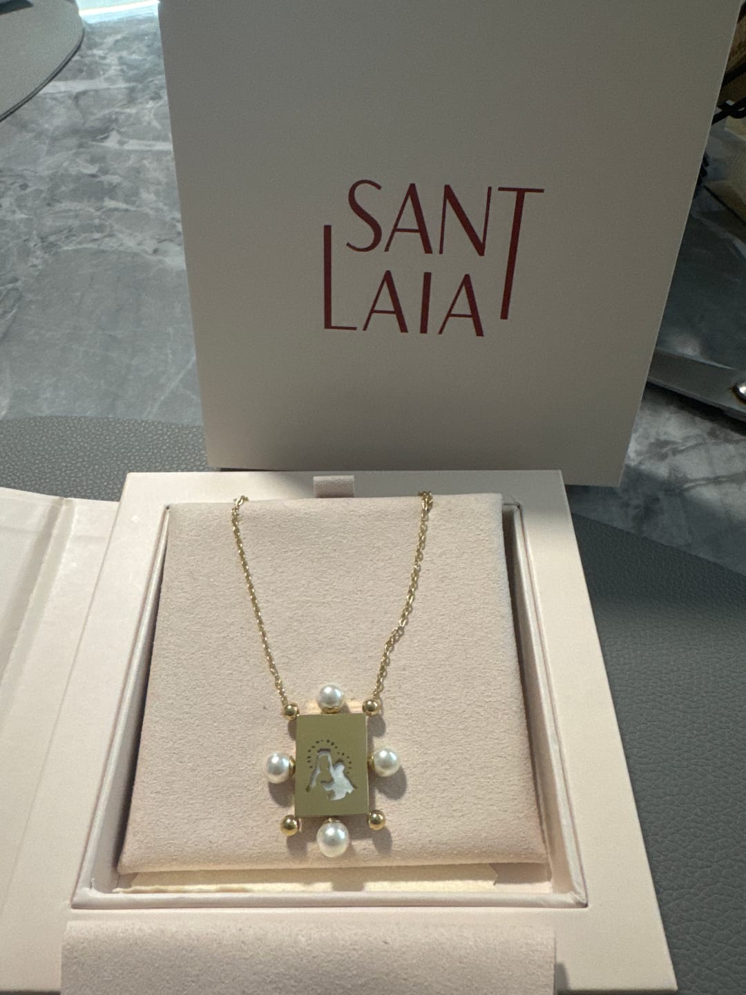 Customer photo review of ONE double sided scapular -CHAIN-