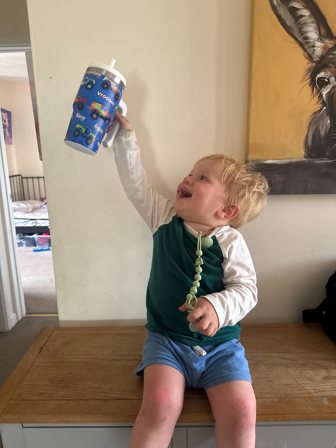 Customer photo review of MONSTER TRUCKS 3 Spill Proof Kids CREWCUP 20oz