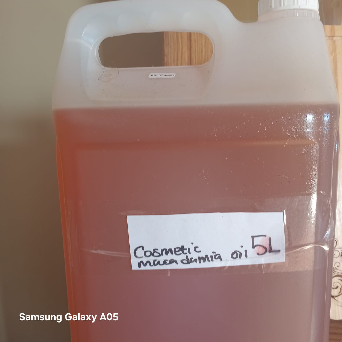 Customer photo review of 5L Cold-Pressed Macadamia Oil - Mbombela