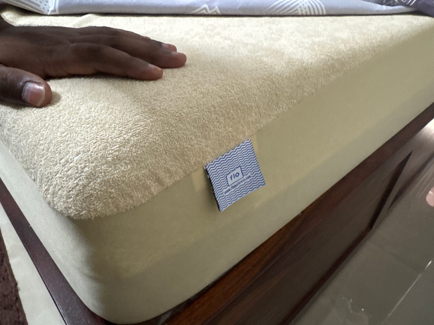 Customer photo review of Flo Aloe Vera Gel Infused Waterproof Mattress Protector