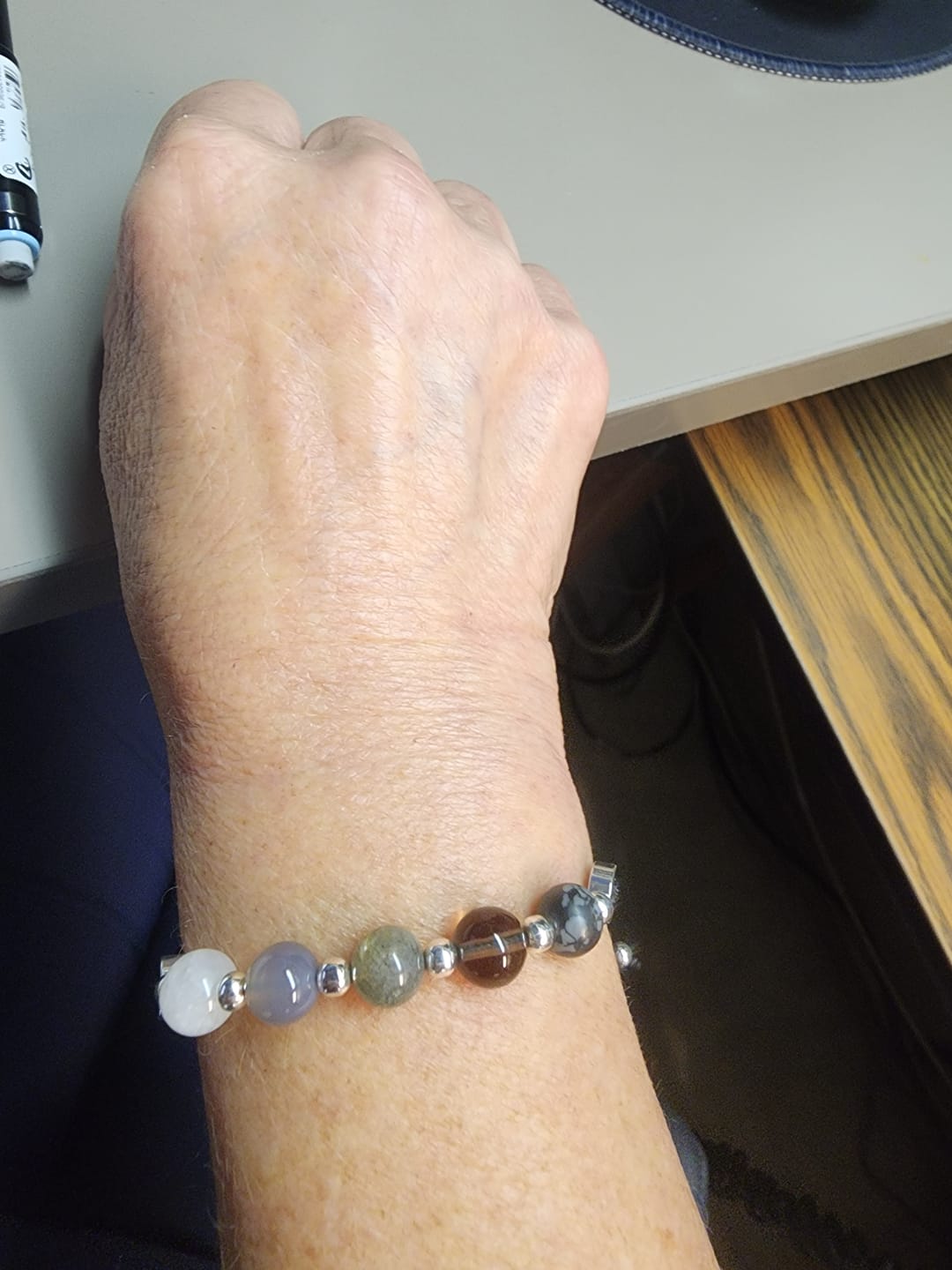 Customer photo review of Moon Phases Crystal Healing Bracelet