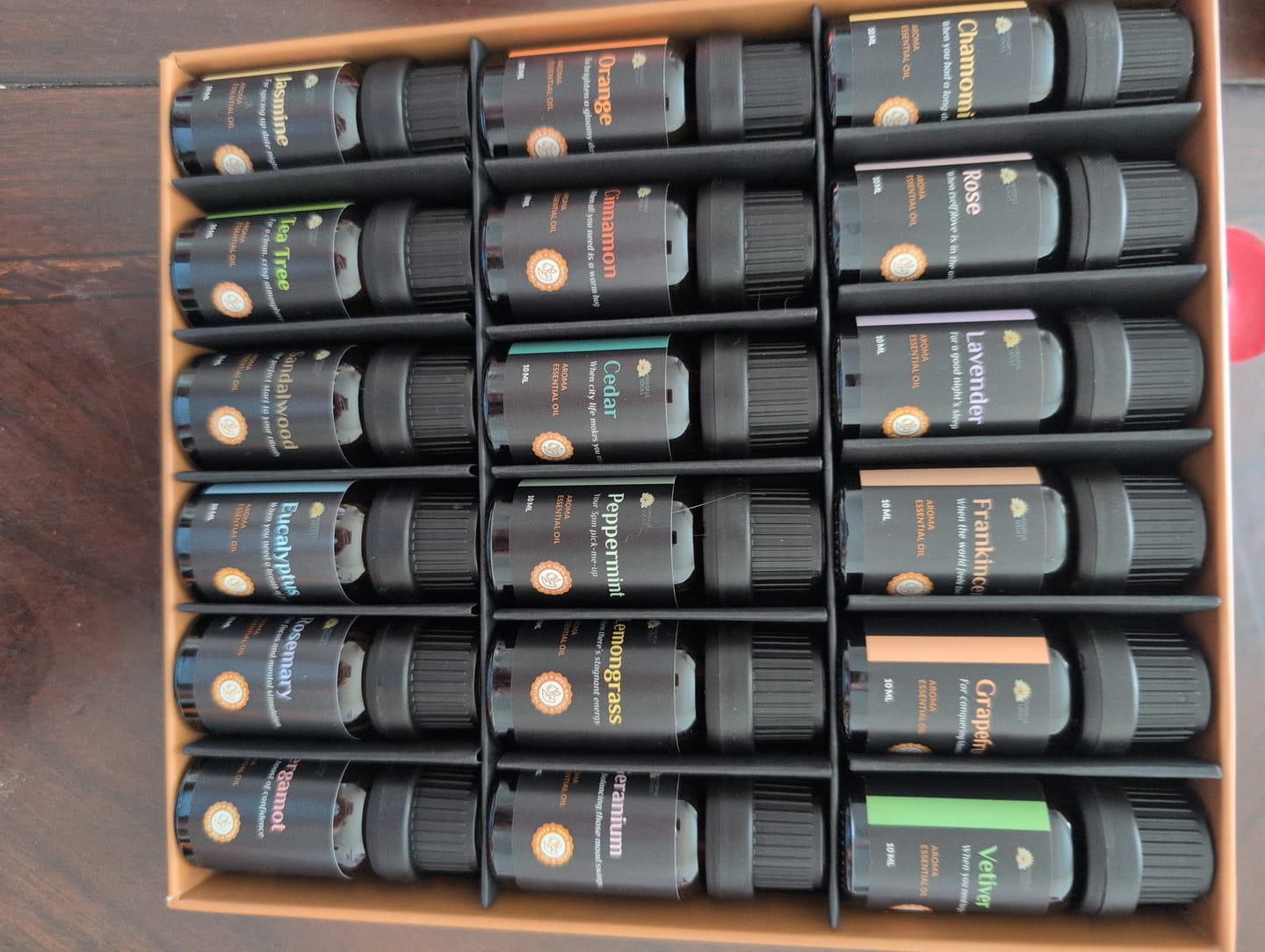 Customer photo review of Set of 18 Blissful Aroma Oils - FREE GIFT
