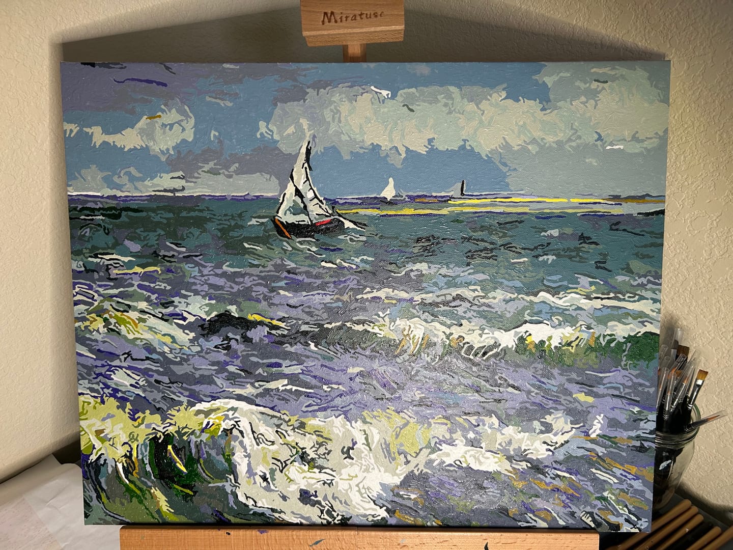 Customer photo review of The Sea at Les Saintes - Vincent Van Gogh