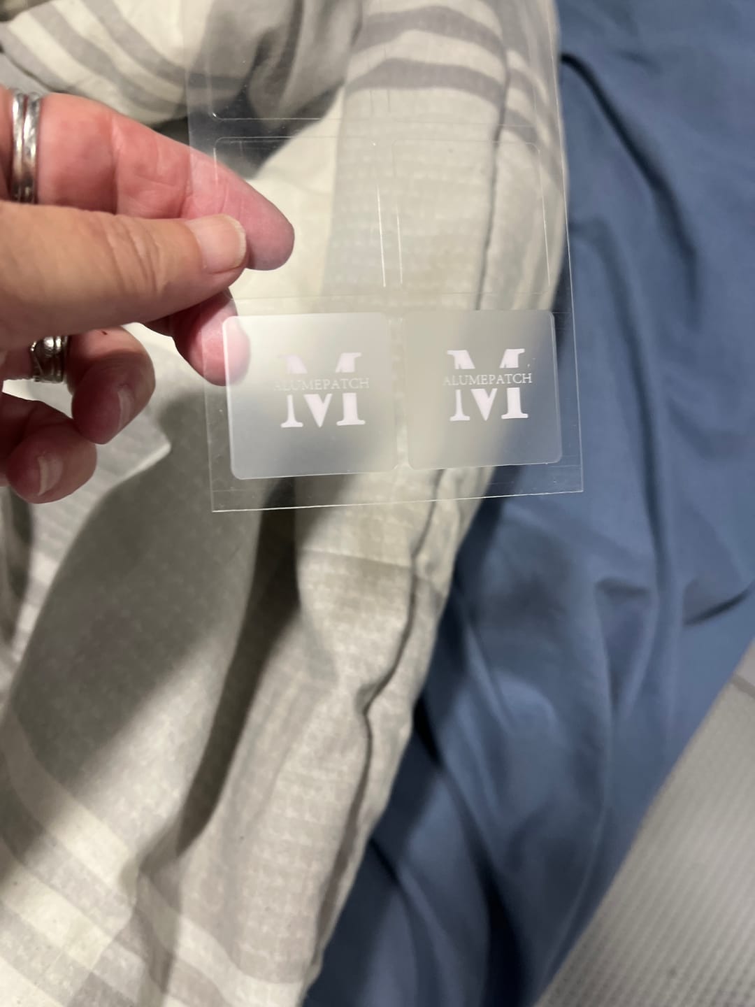Customer photo review of alumepatch menopause patch