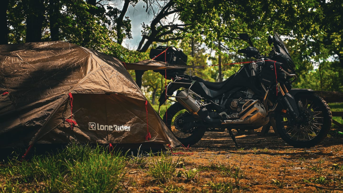 Customer photo review of ADVTent - Adventure Motorcycle Tent