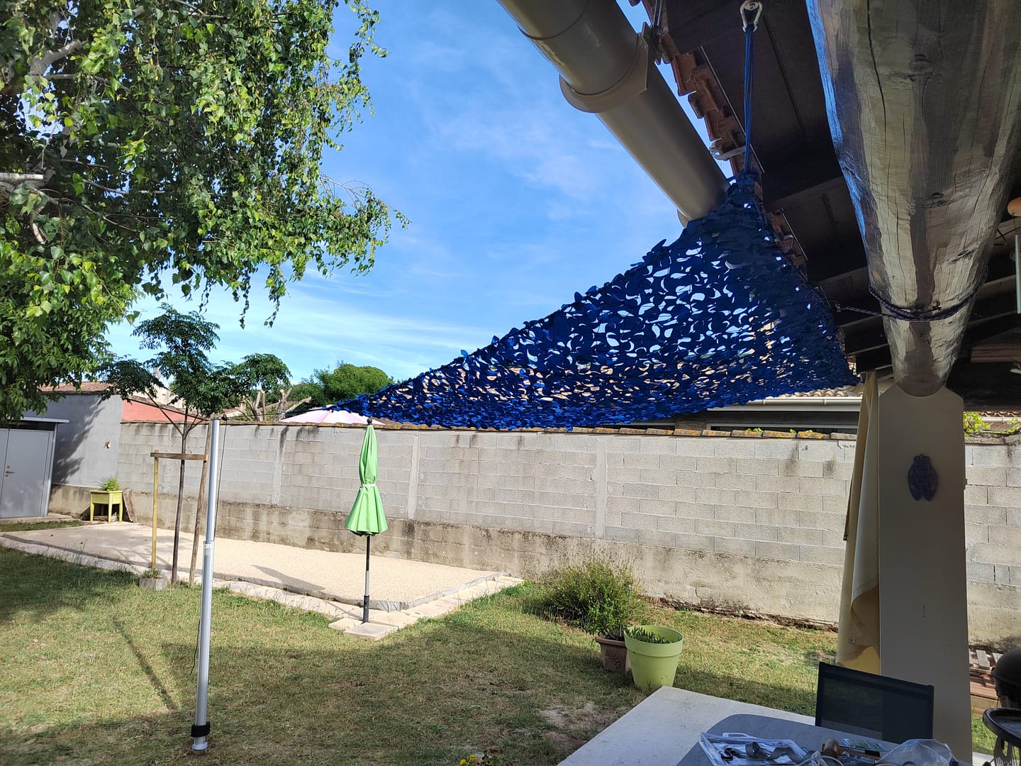 Customer photo review of Mât télescopique en aluminium pour Filet de Camouflage