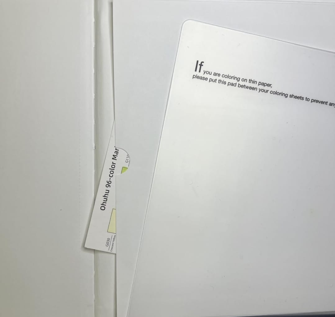 Customer photo review of Ohuhu Marker Pads Art Sketchbooks for Markers, 2 Pack