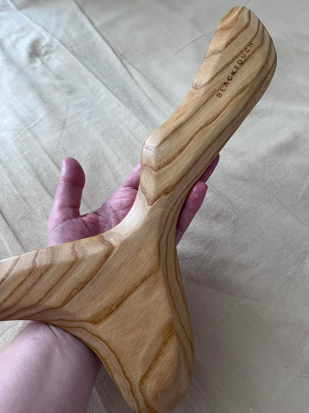 Customer photo review of Дерев’яний шкребок Body Axe для гуа-ша масажу тіла