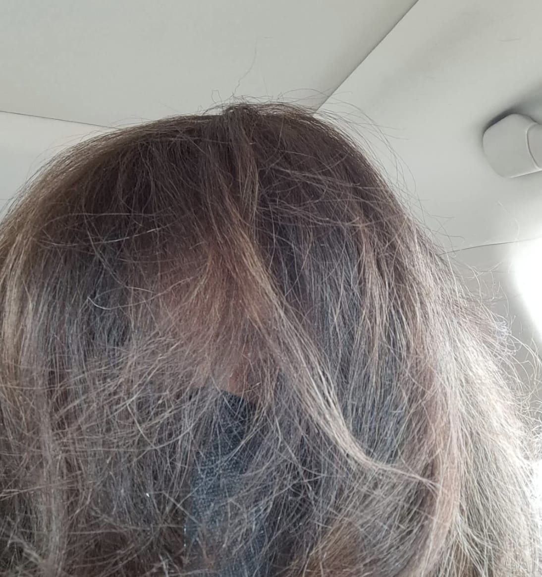 Customer photo review of GDS Hair Dye Shampoo — Grey Coverage in 3 Minutes