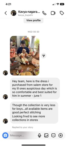 The Nesavu customer review from Kavya Nagaraj