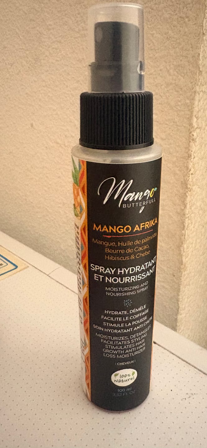 Customer photo review of Spray Hydratant et nourrissant - MANGO AFRIKA