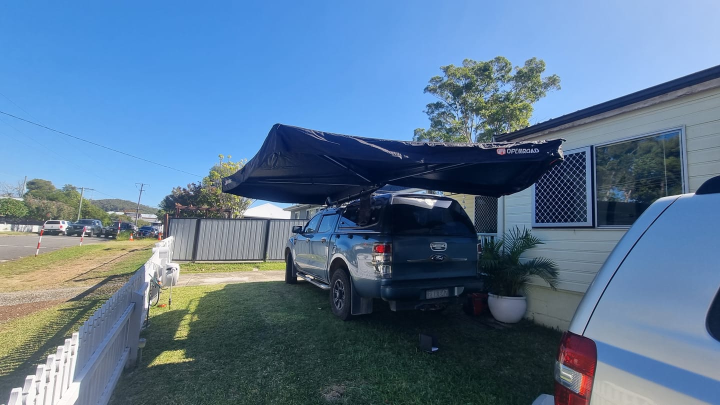 Customer photo review of OPENROAD  270 Free Standing Awning for Camping