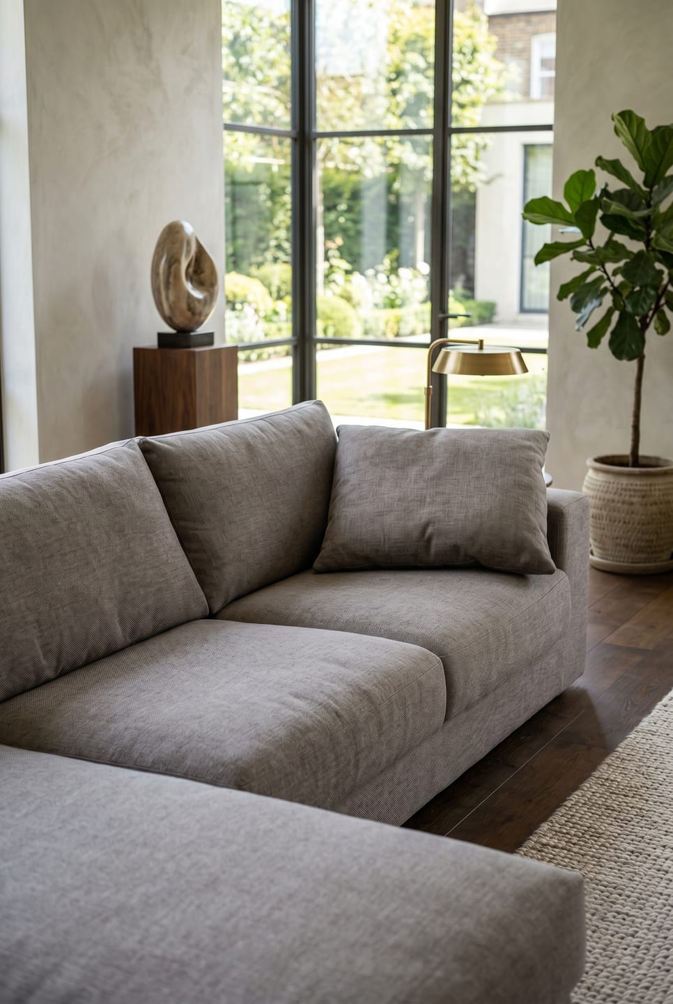 Customer photo review of Pembroke Sectional Sofa (Grey)