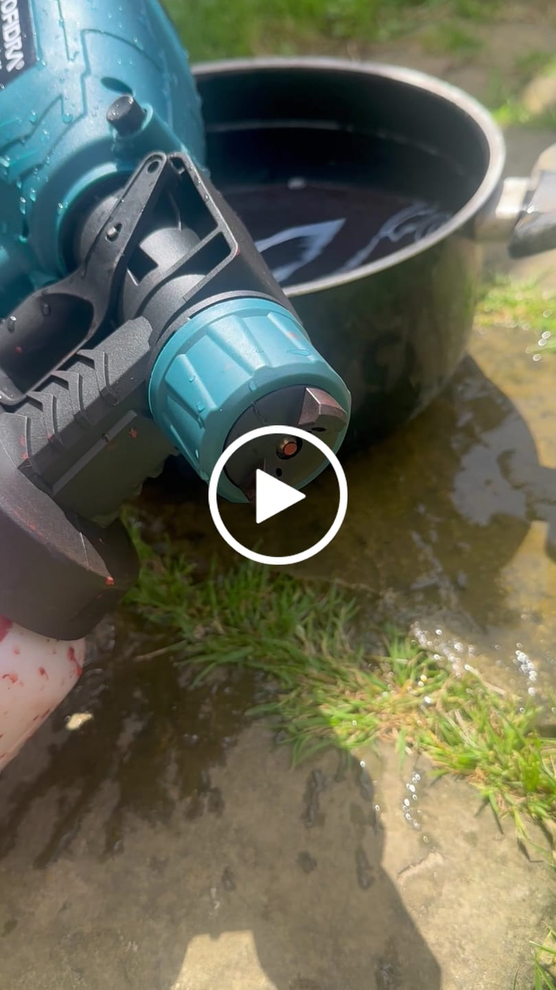 Customer video review of YOFIDRA 1000ML HVLP Electric Paint Sprayer - Compatible with Makita 18V Battery