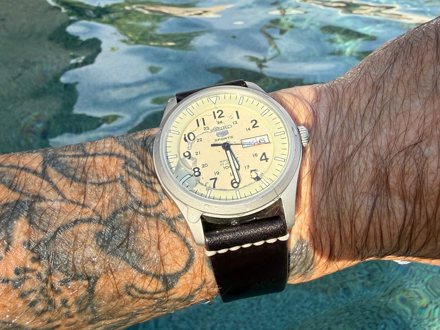 Customer photo review of Jedburgh 2.0 Leather Watch Strap