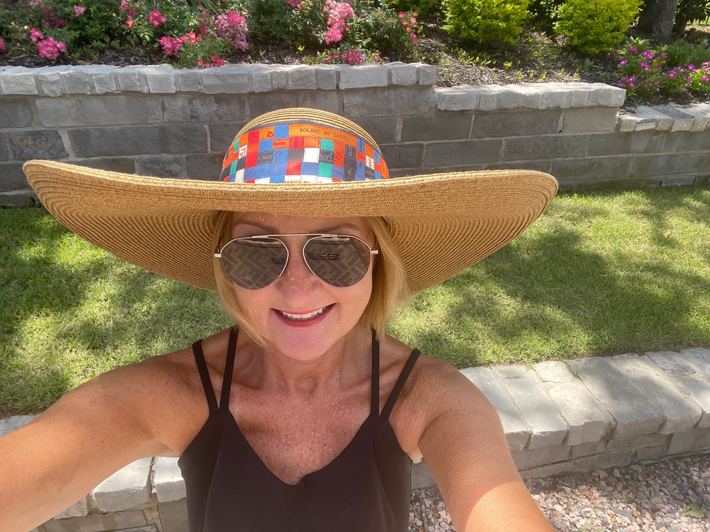 Customer photo review of Bolduc Au Carre  Perfect Straw Sun Hat