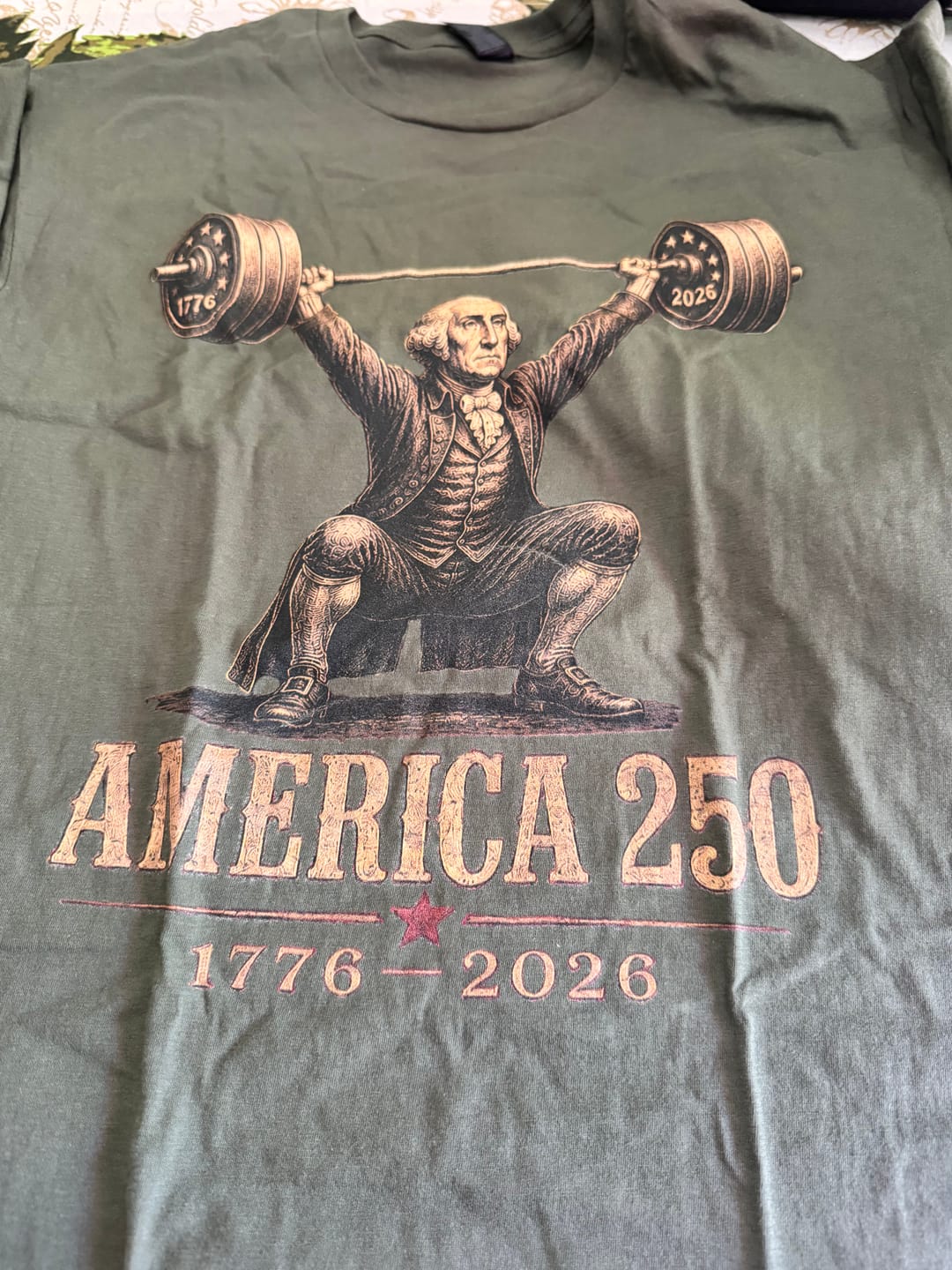 Customer photo review of WASHINGTON SNATCH 250 T-SHIRT