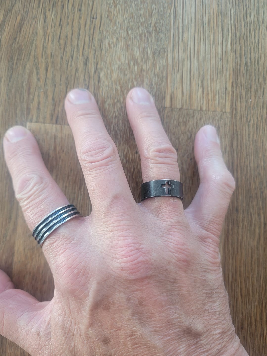 Customer photo review of BLACKED CROSS.