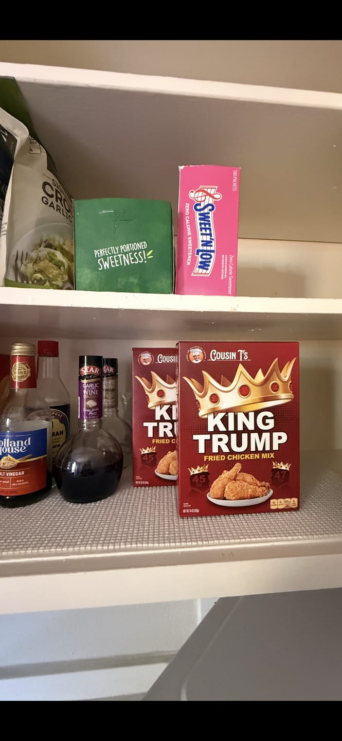 Customer photo review of Cousin T’s Gourmet King Trump Fried Chicken Mix
