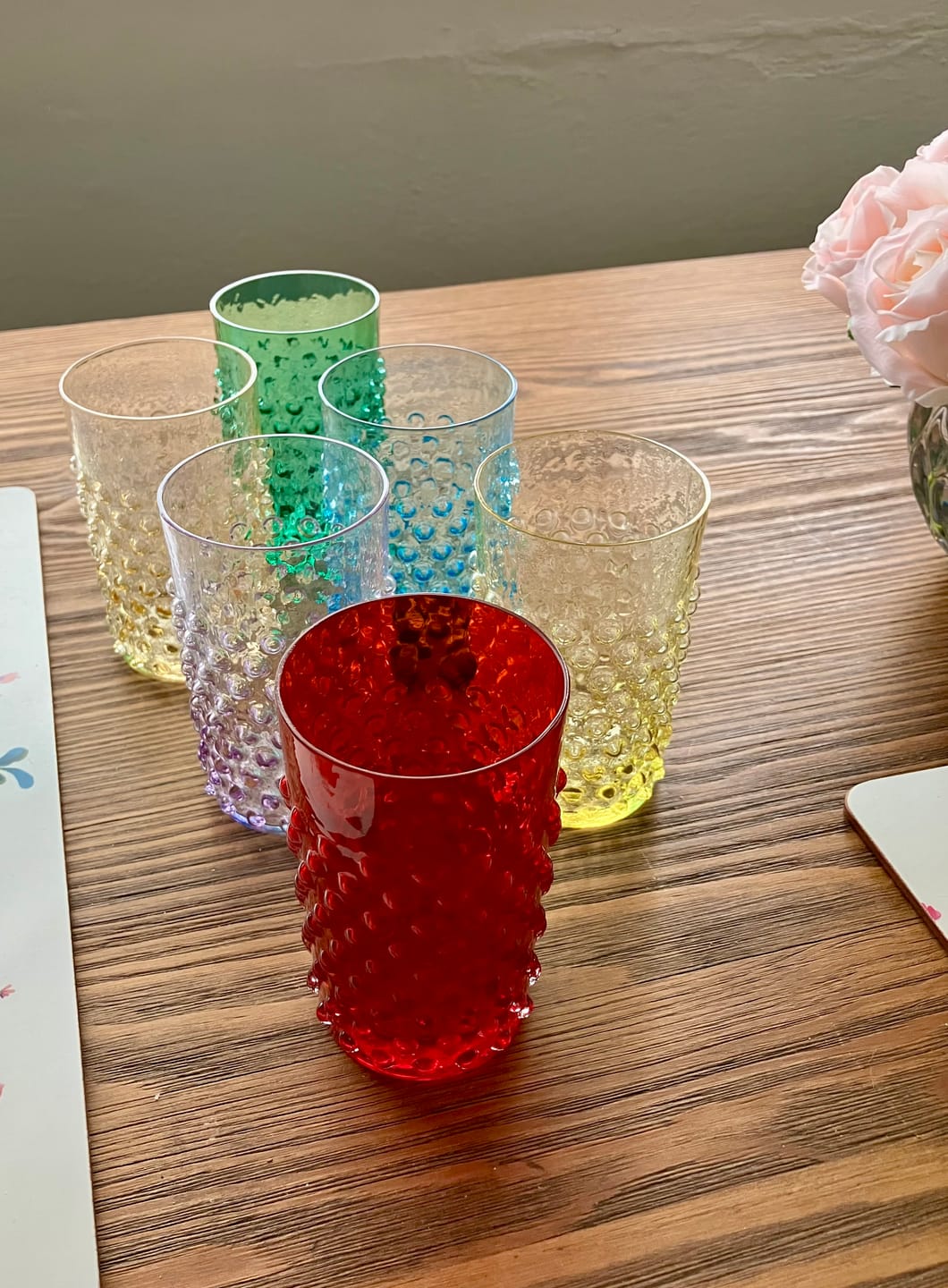 Customer photo review of Rainbow box Sklenic Hobnail