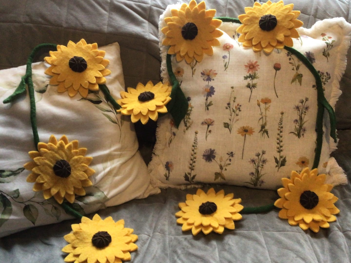 Customer photo review of Felt Yellow Sunflower Garland 2.4m