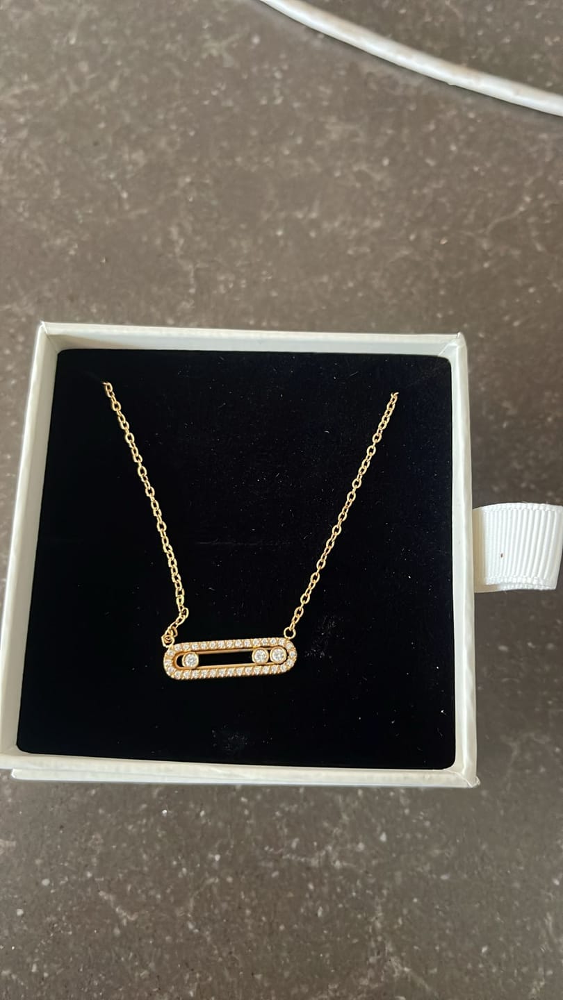 Customer photo review of Pave Soul Kette 18K Vergoldet